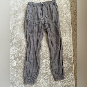 Cynthia Rowley, gray linen pants, size small